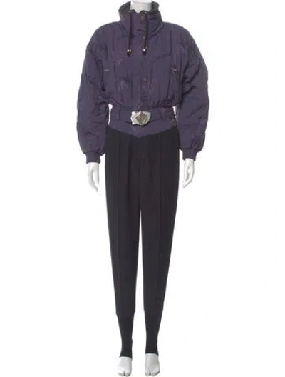 Pre-owned Bogner Nylon Mock Neck Jumpsuit In Multi