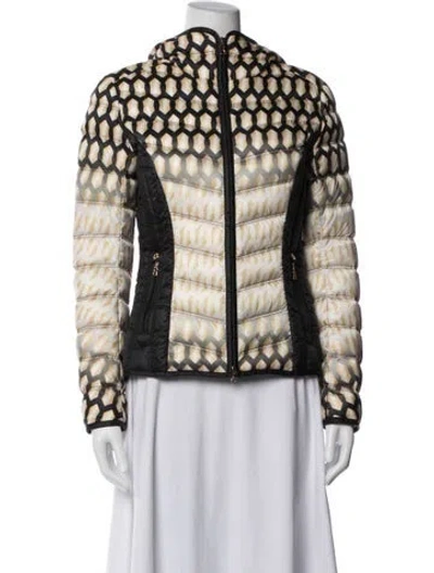 Pre-owned Bogner Nylon Patterned Down Jacket In Black