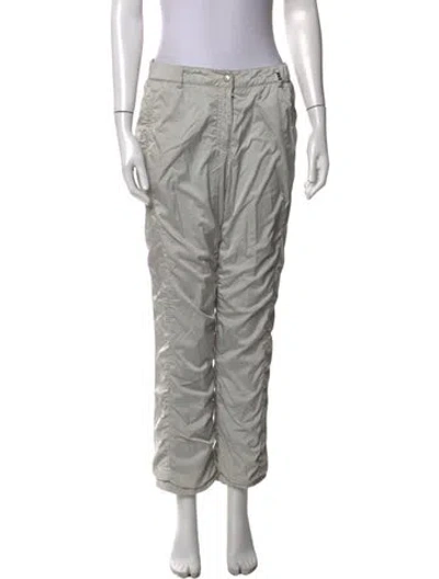 Pre-owned Bogner Nylon Ski Pants In Green/silver