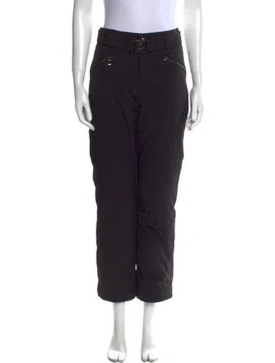 Pre-owned Bogner Nylon Straight Leg Pants In Black