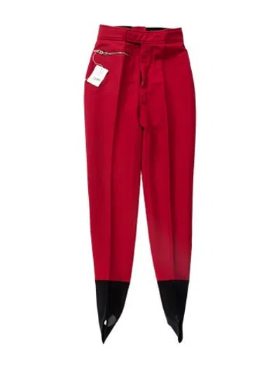 Pre-owned Bogner Nylon Straight Leg Pants In Red