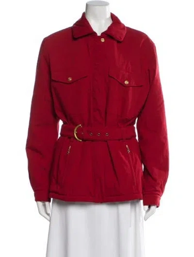 Pre-owned Bogner Nylon Utility Jacket In Red