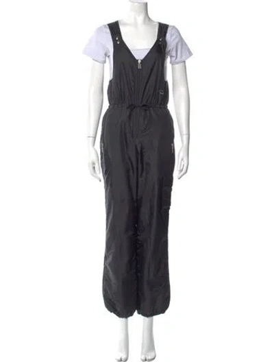 Pre-owned Bogner Nylon V-neck Jumpsuit In Black