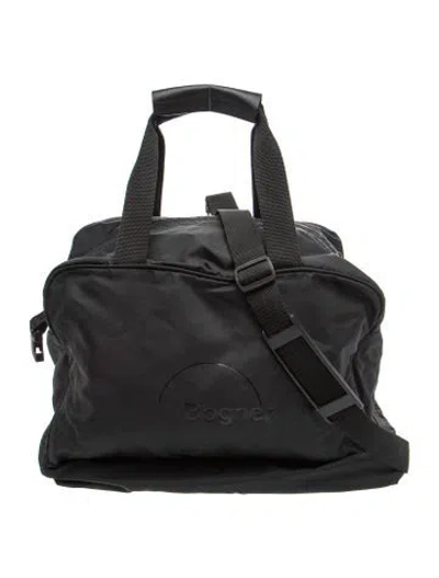 Pre-owned Bogner Nylon Weekender Bag In Black