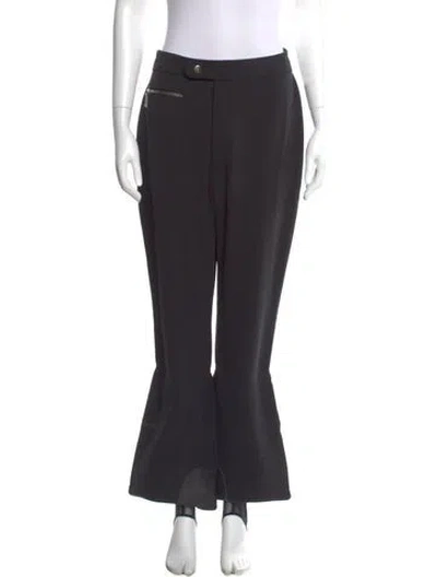 Pre-owned Bogner Nylon Wide Leg Pants In Black