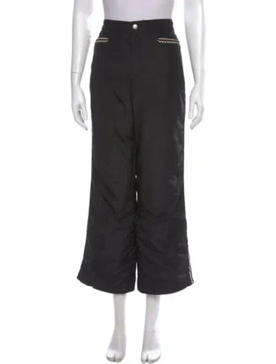 Pre-owned Bogner Nylon Wide Leg Pants In Black/neutrals