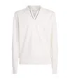 Bogner Open Collar Cajus Sweater In White