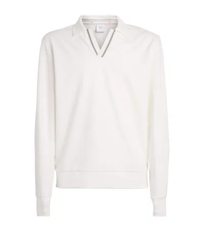 Bogner Open Collar Cajus Sweater In White