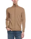 Bogner Oscar Wool Mock Neck Cardigan In Brown