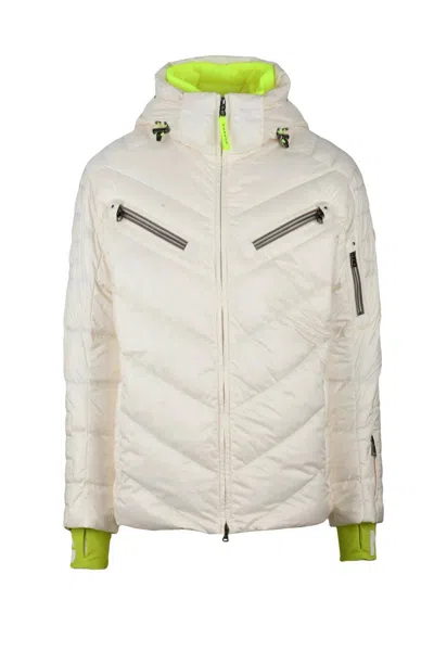 Bogner Padded Down Jacket Zip - White In Neutral