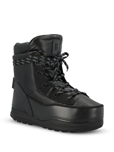 Bogner Padded Lace-up Boots In Black