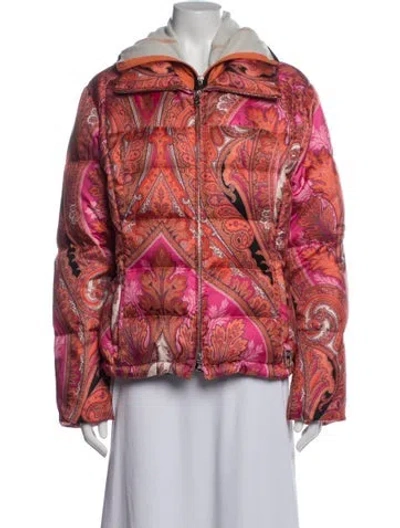 Pre-owned Bogner Paisley Print Down Jacket In Multicolor