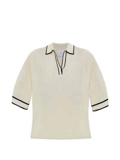 Bogner Paris Piped Top In Brown