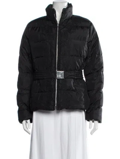 Pre-owned Bogner Patterned Down Jacket In Black