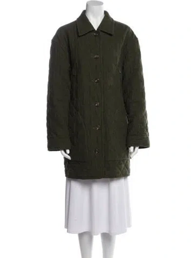 Pre-owned Bogner Peacoat In Green