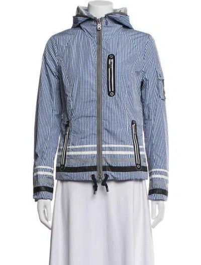 Pre-owned Bogner Plaid Print Jacket In Blue