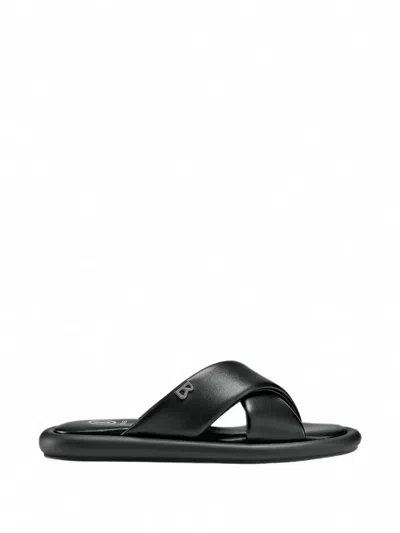 Bogner Portofino Criss-cross Strap Sandals In Black