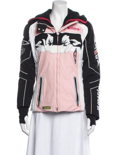 Pre-owned Bogner Printed Biker Jacket In Multi