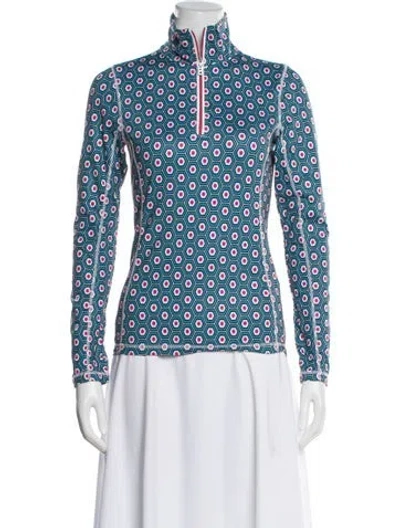 Pre-owned Bogner Printed Blazer In Blue