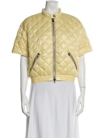 Pre-owned Bogner Printed Bolero W/ Tags In Yellow