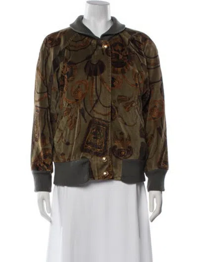 Pre-owned Bogner Printed Bomber Jacket In Multicolor