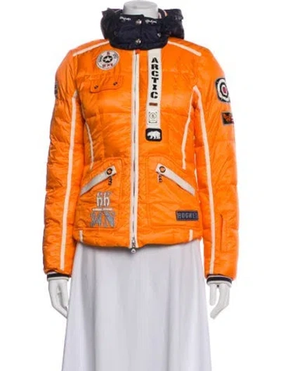 Pre-owned Bogner Printed Down Jacket In Orange