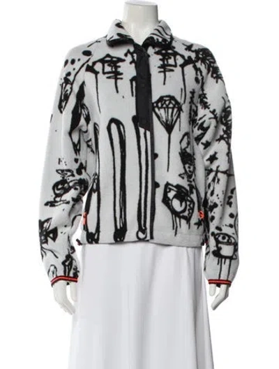 Pre-owned Bogner Printed Evening Jacket In White