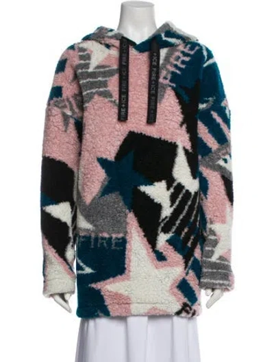 Pre-owned Bogner Printed Faux Fur Jacket In Multi