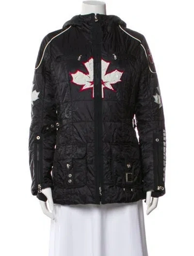 Pre-owned Bogner Printed Jacket In Black
