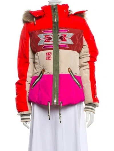 Pre-owned Bogner Printed Jacket In Pink