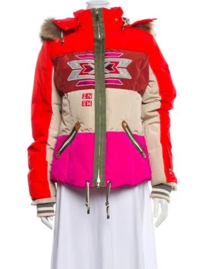 Pre-owned Bogner Printed Jacket In Pink