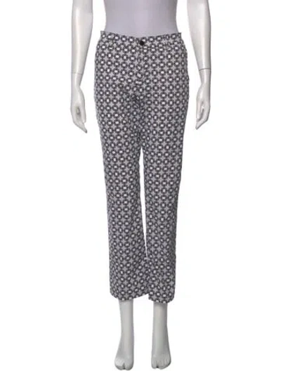 Pre-owned Bogner Printed Straight Leg Pants In Gray