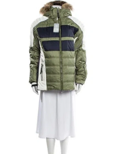 Pre-owned Bogner Printed Utility Jacket W/ Tags In Green