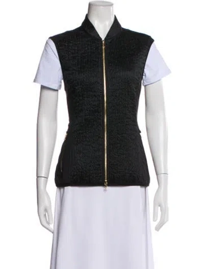 Pre-owned Bogner Printed Vest In Black