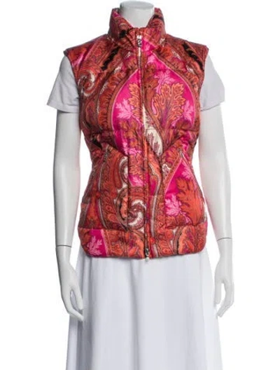 Pre-owned Bogner Printed Vest In Red