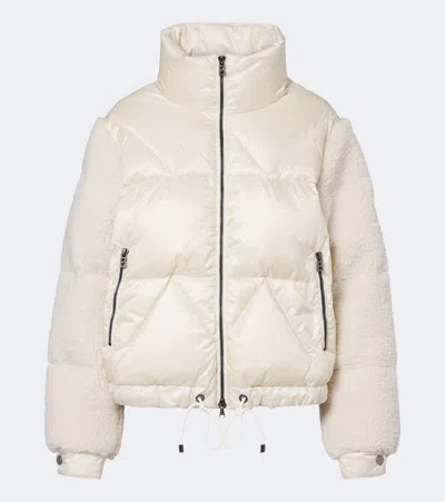 Bogner Queeny Terry-trimmed Down Jacket In White
