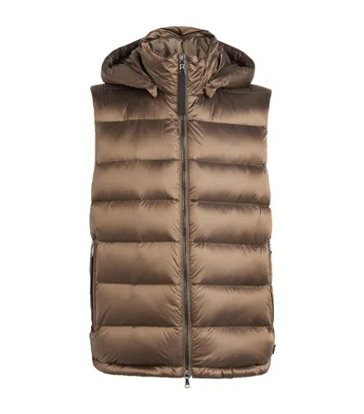 Bogner Quilted Down Holger Gilet In Brown