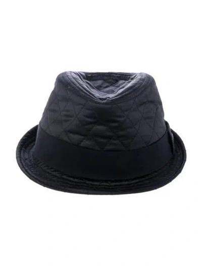 Pre-owned Bogner Quilted Fedora In Blue