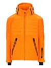 Bogner Quilted Hooded Jacket In Orange