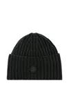 Bogner Ribbed Logo Beanie In Green