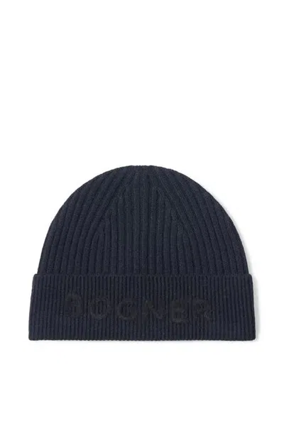 Bogner Rio Knitted Cashmere Hat In Blue