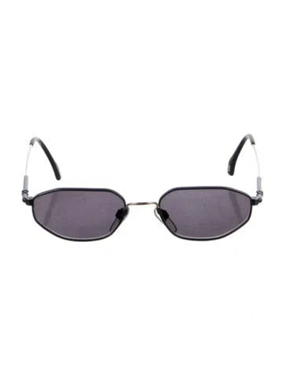 Pre-owned Bogner Round Tinted Sunglasses In Blue