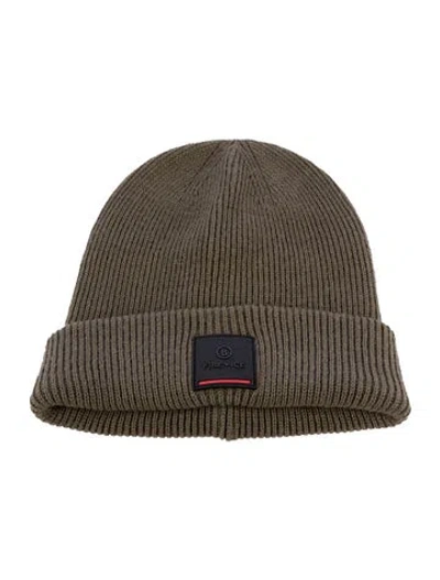 Pre-owned Bogner Rubber Embellished Beanie Cap In Green