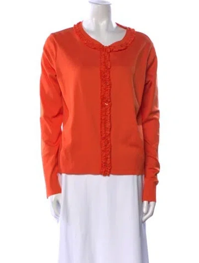 Pre-owned Bogner Scoop Neck Sweater In Orange