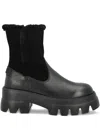 Bogner Shearling Lug-sole Boots In Multi