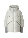 Bogner Sheryl Wool-blend Down Jacket In Gray