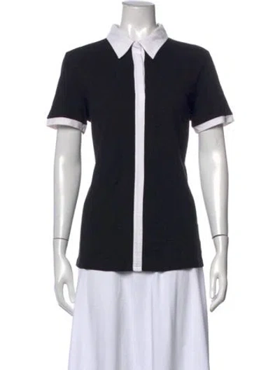Pre-owned Bogner Short Sleeve Polo In Black