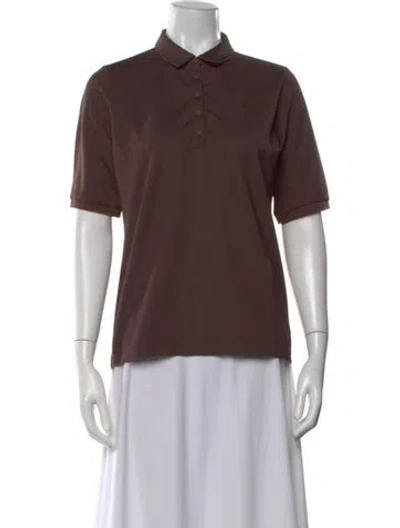 Pre-owned Bogner Short Sleeve Polo In Brown