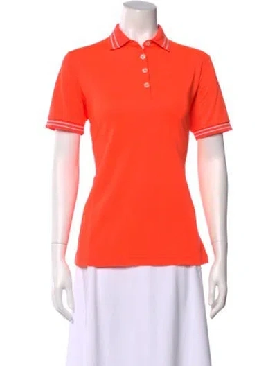 Pre-owned Bogner Short Sleeve Polo In Orange