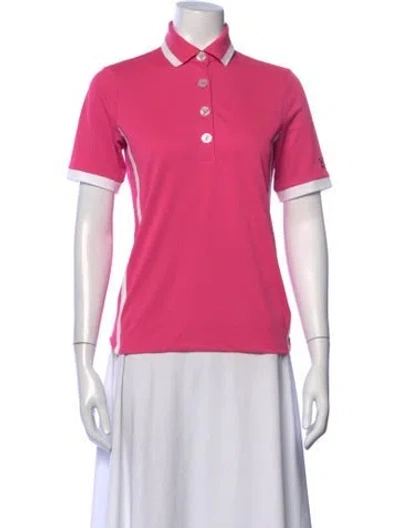 Pre-owned Bogner Short Sleeve Polo In Pink